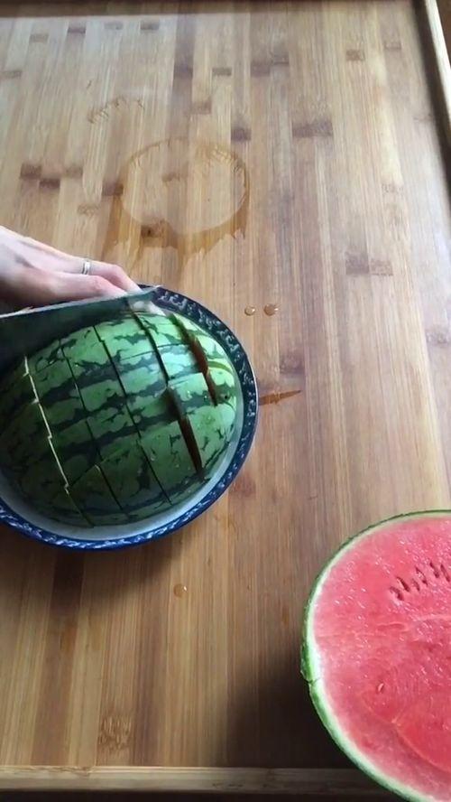 吃瓜花样切法