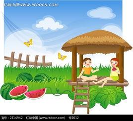 画吃瓜人的背景